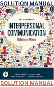 TEST BANK for Interpersonal Communication Book, The, 16th Canadian Edition, By Joseph A. DeVito [] thumbnail