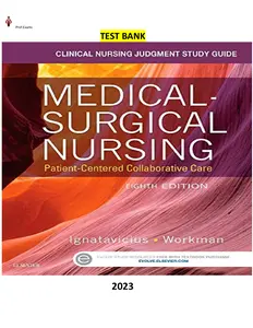 Test Bank for Clinical Nursing Judgment Med-Surg Nursing-Patient-Centered Care 8E by Ignatavicius, LaCharity thumbnail