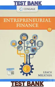 TEST BANK for Entrepreneurial Finance 7th Edition by Chris Leach & Ronald Melicher thumbnail