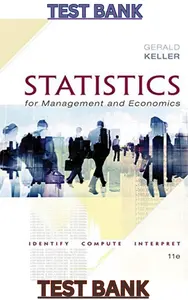 TEST BANK for Statistics for Management and Economics 11th Edition by Gerald Keller thumbnail