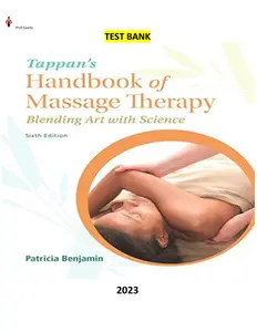 Tappan Handbook of Massage Therapy-Blending Art with Science 6th Edition by Patricia Benjamin-TB thumbnail