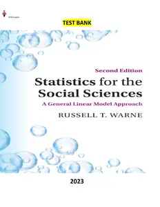 Test Bank - Statistics for the Social Sciences 2nd Edition by Russell T. Warne thumbnail