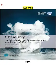 Chemistry-An Introduction to General Organic and Biological Chemistry 13th Edition by Karen C. Timberlake thumbnail