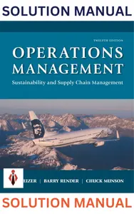 Sol. Manual-Operations Management-Sustainability & Supply Chain Mgmnt 12E by Heizer_Render & Munson thumbnail