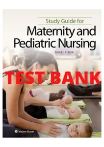FULL - Test bank for Maternity and Pediatric Nursing (3 Ed.) by Ricci, Kyle, and Carman thumbnail