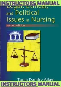 INSTRUCTORS MANUAL for Legal, Ethical and Political Issues in Nursing 2nd Edition by Tonia Dandry Aiken thumbnail
