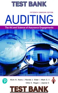 Test Bank for Auditing-The Art & Science of Assurance Engagements,15E by Arens_Elder_Beasley thumbnail