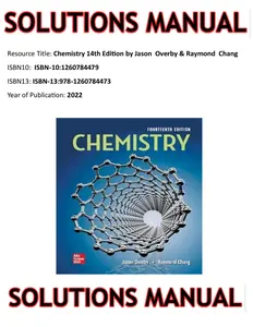 SOLUTIONS MANUAL for Chemistry 14th Edition by Jason  Overby & Raymond  Chang thumbnail