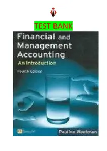 Test Bank for Financial & Management Accounting An Introduction 4Ed Ch 2 by Pauline Weetman thumbnail