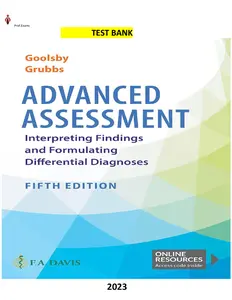 Advanced Assessment Interpreting Findings and Formulating Differential Diagnoses Fifth Edition by Laurie Goolsby, Mary Jo_ Grubbs thumbnail