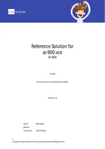 Reference Solution for AI 900 thumbnail