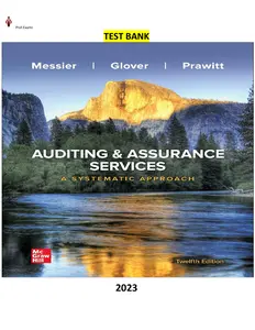 Auditing & Assurance Services-A Systematic Approach 12th Edition by William Messier Jr, Steven Glover & Douglas Prawitt - TB thumbnail