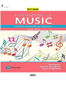 Fundamentals of Music-Rudiments, Musicianship, and Composition 7th Edition by Earl Henry, Jennifer Snodgrass & Susan Piagentini-TB thumbnail