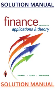 Solution Manuals for Finance_Applications & Theory 6E by Marcia Cornett,Troy Adair & John Nofsinger thumbnail