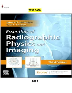 Test Bank-Essentials of Radiographic Physics and Imaging 3rd Edition by James Johnston & Terri L. Fauber thumbnail
