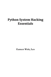 Python System Hacking Essentials thumbnail