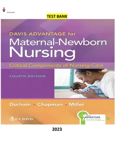 Davis Advantage for Maternal-Newborn Nursing Critical Components of Nursing Care 4th Edition-Test Bank thumbnail