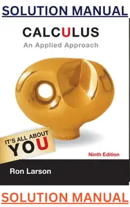 Solutions Manual for Calculus An Applied Approach Brief 9th Edition by Ron Larson thumbnail