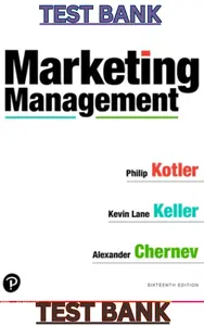 TEST BANK for Marketing Management, 16th Edition by Philip Kotler – Complete thumbnail