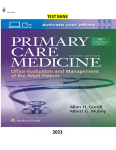 Primary Care Medicine-Primary Care Medicine Office Evaluation and Management of the Adult Patient 8th Edition by Allan Goroll - TB thumbnail