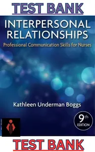 Test Bank for Interpersonal Relationships 9th Edition by Elizabeth Arnold & Kathleen Boggs thumbnail
