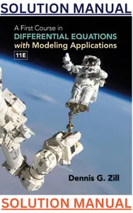 SOLUTIONS MANUAL for A First Course in Differential Equations with Modeling Applications 11th Edition by Dennis Zill thumbnail