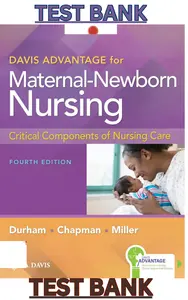 Test Bank for Davis Advantage for Maternal-Newborn Nursing Critical Components 4E by Durham & Chapman thumbnail