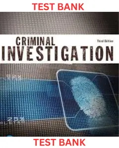 TEST BANK for Criminal Investigation 3rd Edition by Michael Lyman thumbnail