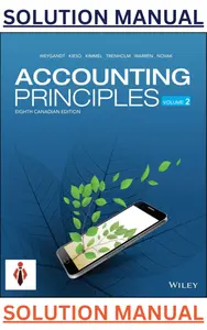 Solutions Manual for Accounting Principles, Volume II 8th Canadian Edition by Jerry Weygandt, thumbnail