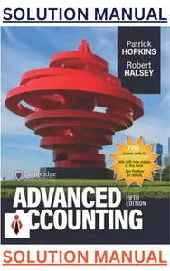 Solutions Manual for Advanced Accounting 5th Edition by Patrick Hopkins thumbnail