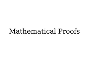 Mathematical Proofs thumbnail