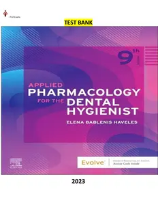 Applied Pharmacology for the Dental Hygienist 9th Edition by Elena Bablenis Haveles-TB thumbnail