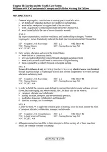 QUESTIONS - Elaborated Test Bank for Dewits Basic Geriatric Nursing - 8Ed. by Patricia A. Williams. ALL Chapters(1-41) included 462 Pages thumbnail