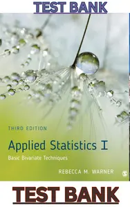TEST BANK for Applied Statistics I: Basic Bivariate Techniques 3rd Edition by Rebecca Warner thumbnail