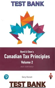 Byrd & Chen_s Canadian Tax Principles, 2022 - 2023, 1st Edition Gary Donell,Clarence Byrd & Ida Chen thumbnail