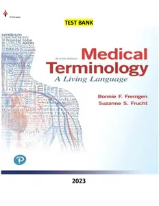 Medical Terminology-A Living Language 7E by Bonnie Fremgen & Suzanne Frucht-Test Bank thumbnail