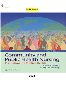 Test Bank-Community and Public Health Nursing 10th Edition by Cherie Rector & Mary Jo Stanley thumbnail