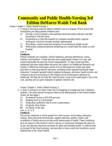 Questions Full TB - Community & Public Health Nursing_Evidence for Practice 3E by  DeMarco & Healey-Walsh thumbnail