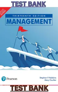 TEST BANK for Management 13th Edition by Stephen Robbins & Mary  Coulter thumbnail