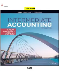 Test Bank for Intermediate Accounting 18Ed by Donald E. Kieso, Jerry J. Weygandt & Terry D. Warfield - Elaborated and Complete thumbnail