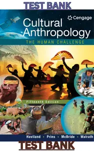 TEST BANK for Cultural Anthropology, 15th Edition by William Haviland, Harald Prins, Bunny McBride & Walrath thumbnail