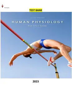 Test Bank for Human Physiology From Cells to Systems 9th Edition by Lauralee Sherwood - Complete thumbnail