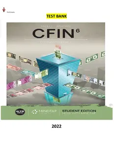 Test Bank for Corporate Finance (CFIN) 6th Edition by Scott Besley & Eugene Brigham thumbnail