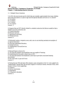 TB Questions -Special Education_Contemporary Perspectives -5E by Friend thumbnail