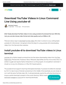 Download YouTube Videos in Linux Command Line Using youtube-dl thumbnail