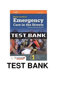 Test Bank for  Elaborated Test bank for Emergency Care in the Streets 8Ed. by Nancy Caroline - Complete thumbnail