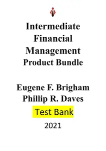 Test Bank for Intermediate Financial Management 12E by Eugene Brigham & Phillip Daves thumbnail
