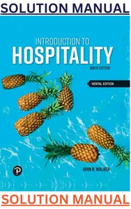 SOLUTIONS MANUAL for Introduction to Hospitality 9th Edition by John Walker thumbnail