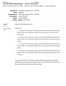 SOLVED - Elaborated Exam CS 2205 Web Programming 1 - Term 5 thumbnail
