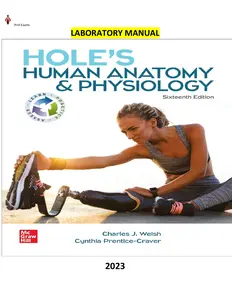 Solutions Manual for Laboratory Manual For Hole_s Essentials of Human Anatomy and Physiology thumbnail